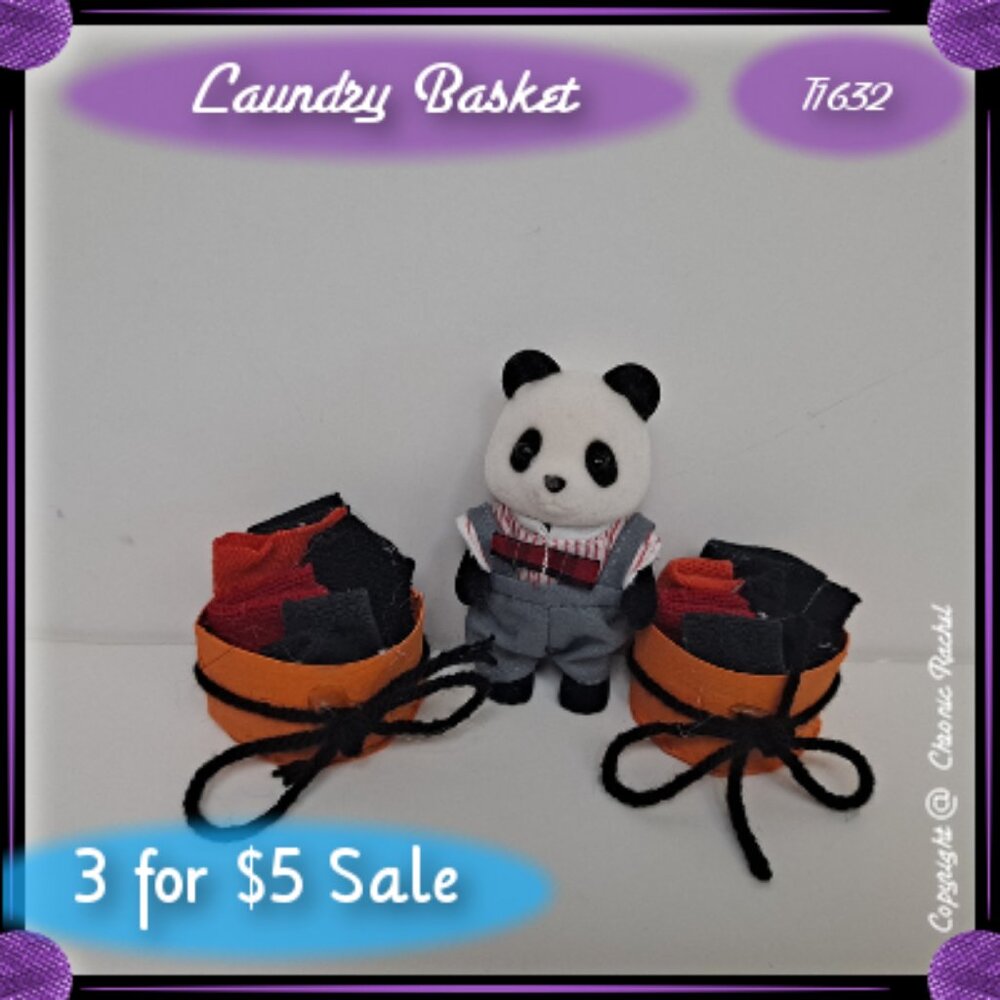 2-Pack Orange & Black Yarn Fabric Bins